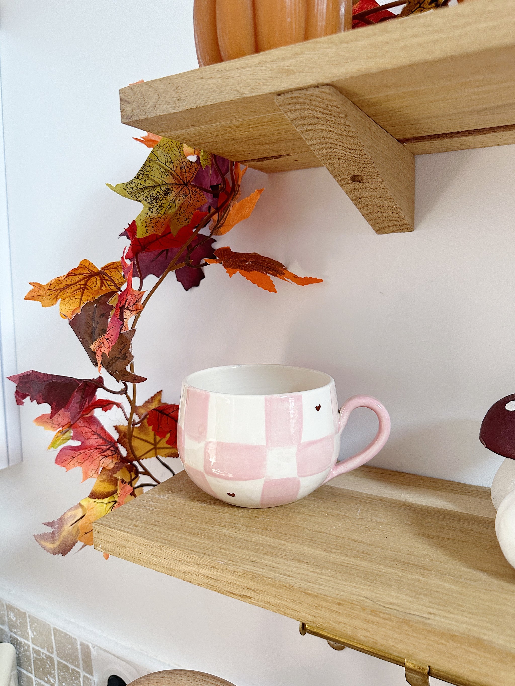 Bol XXL carreaux/heart brown