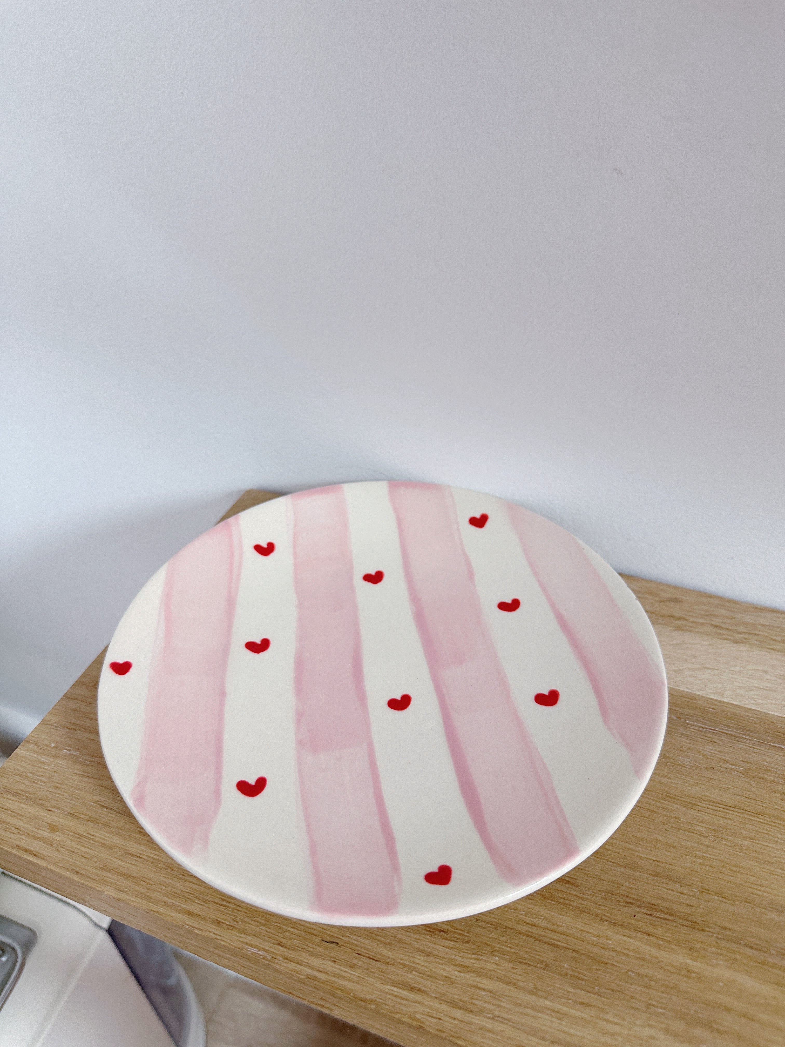 Assiette valentine pink