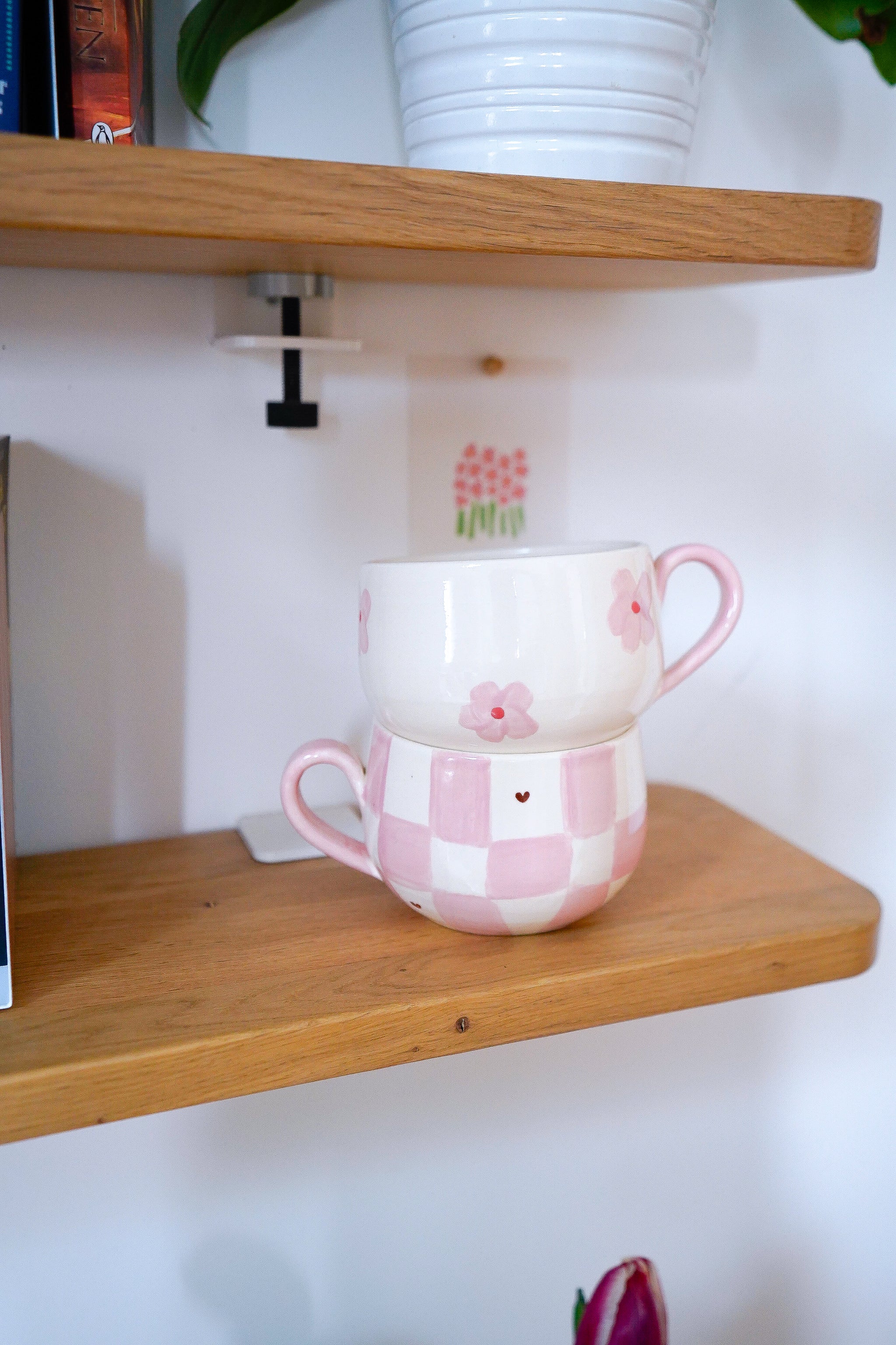 Bol XXL carreaux/heart brown