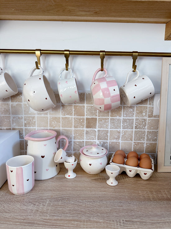 Bol XXL carreaux/heart brown