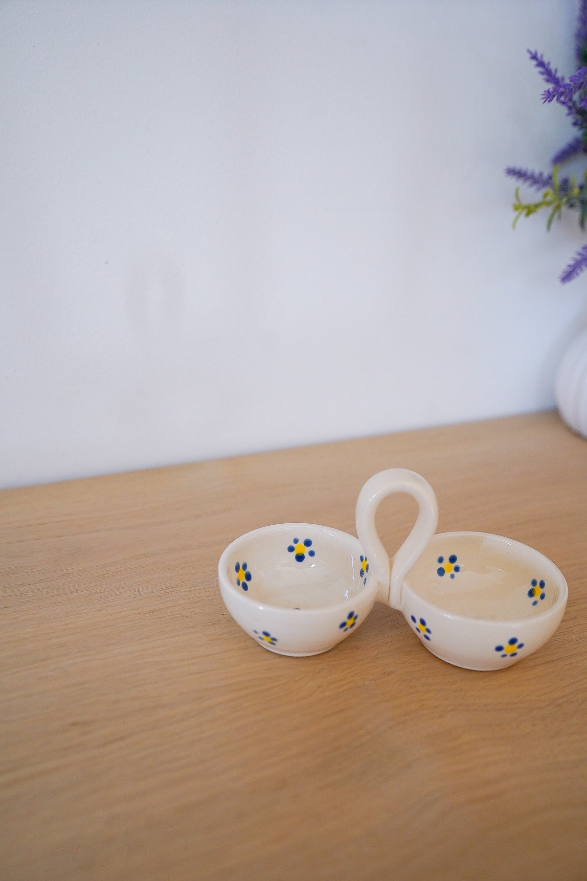 Double pots à épices Cottage Blue