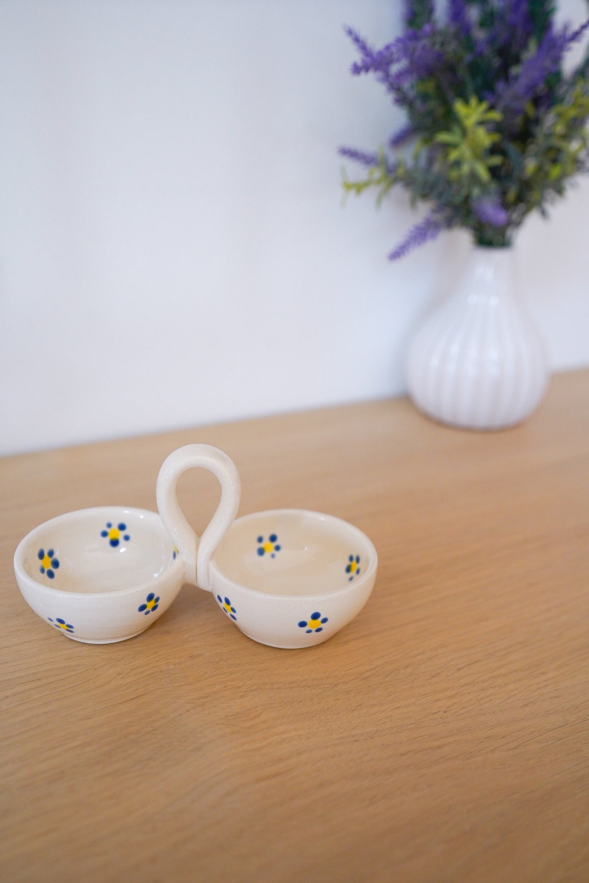 Double pots à épices Cottage Blue