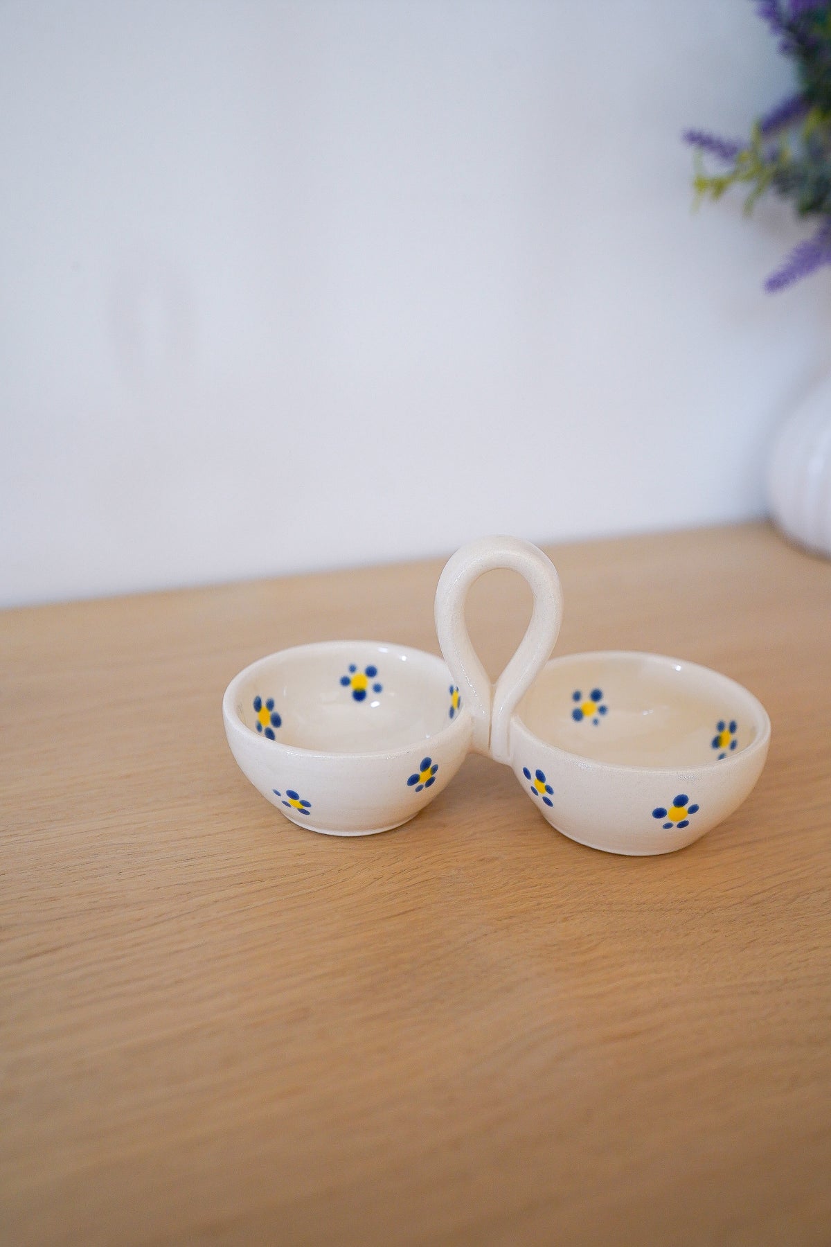 Double pots à épices Cottage Blue