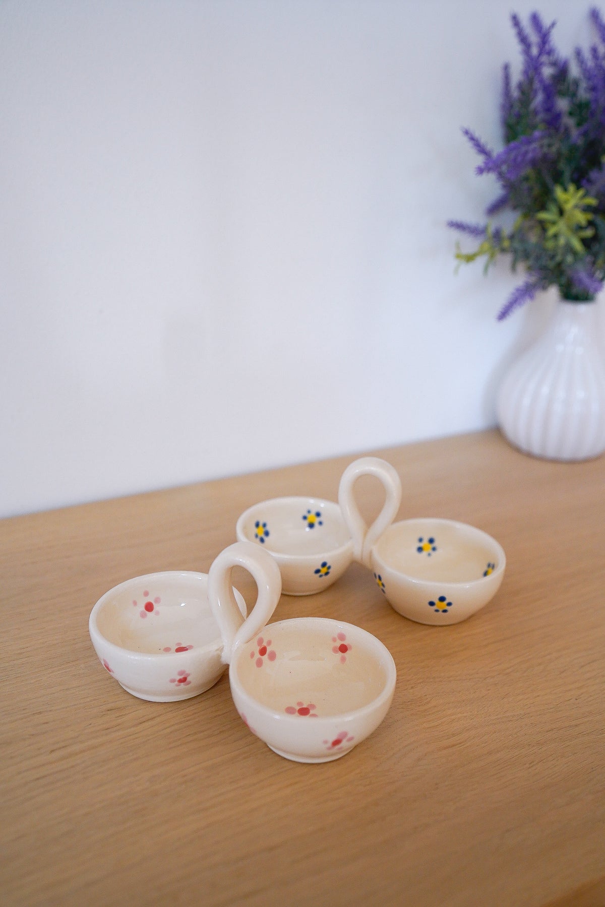 Double pots à épices Cottage Blue