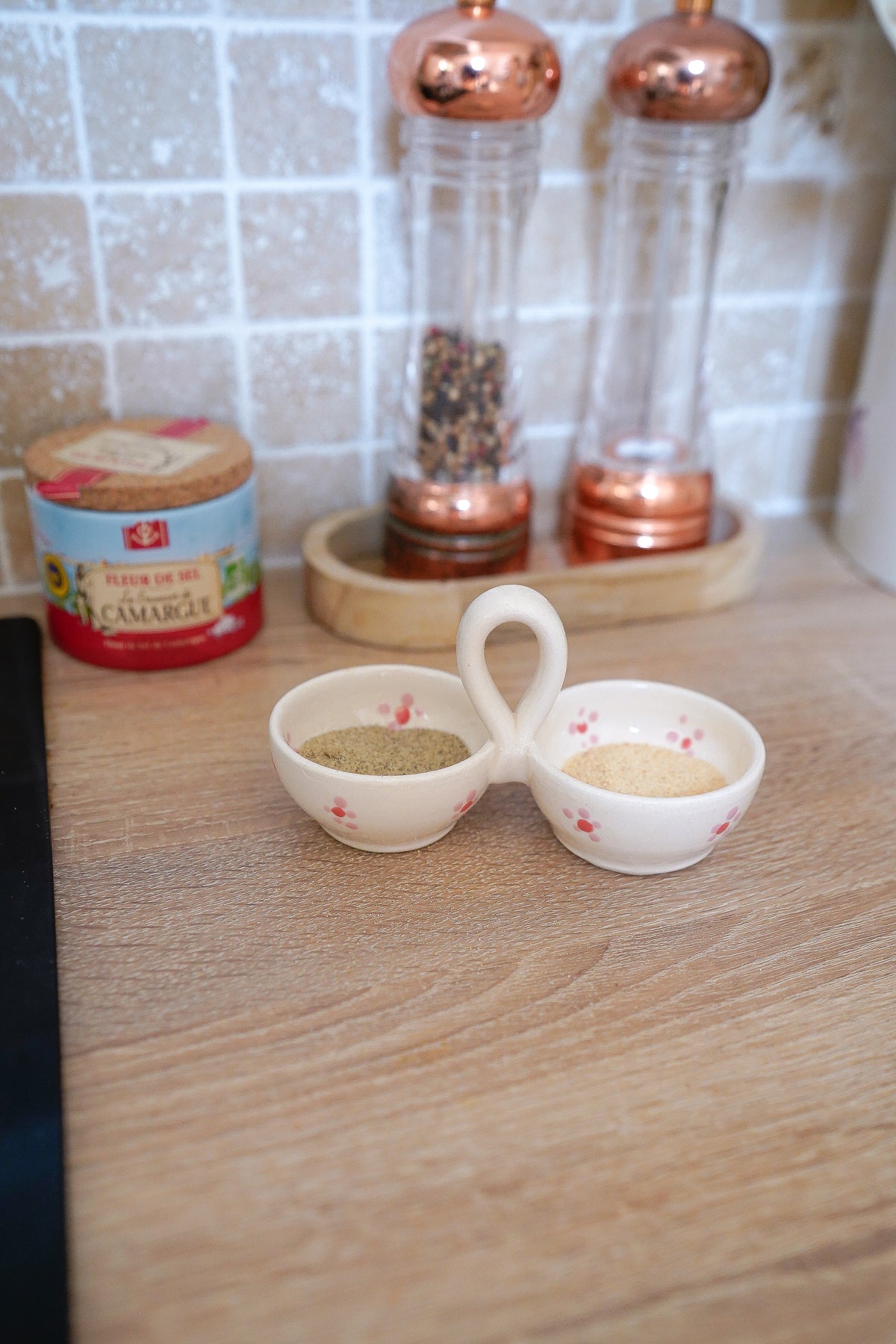Double pots à épices Cottage pink