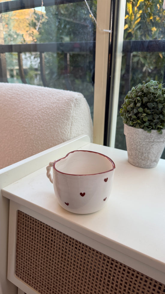 Imparfait / Tasse coeur marron