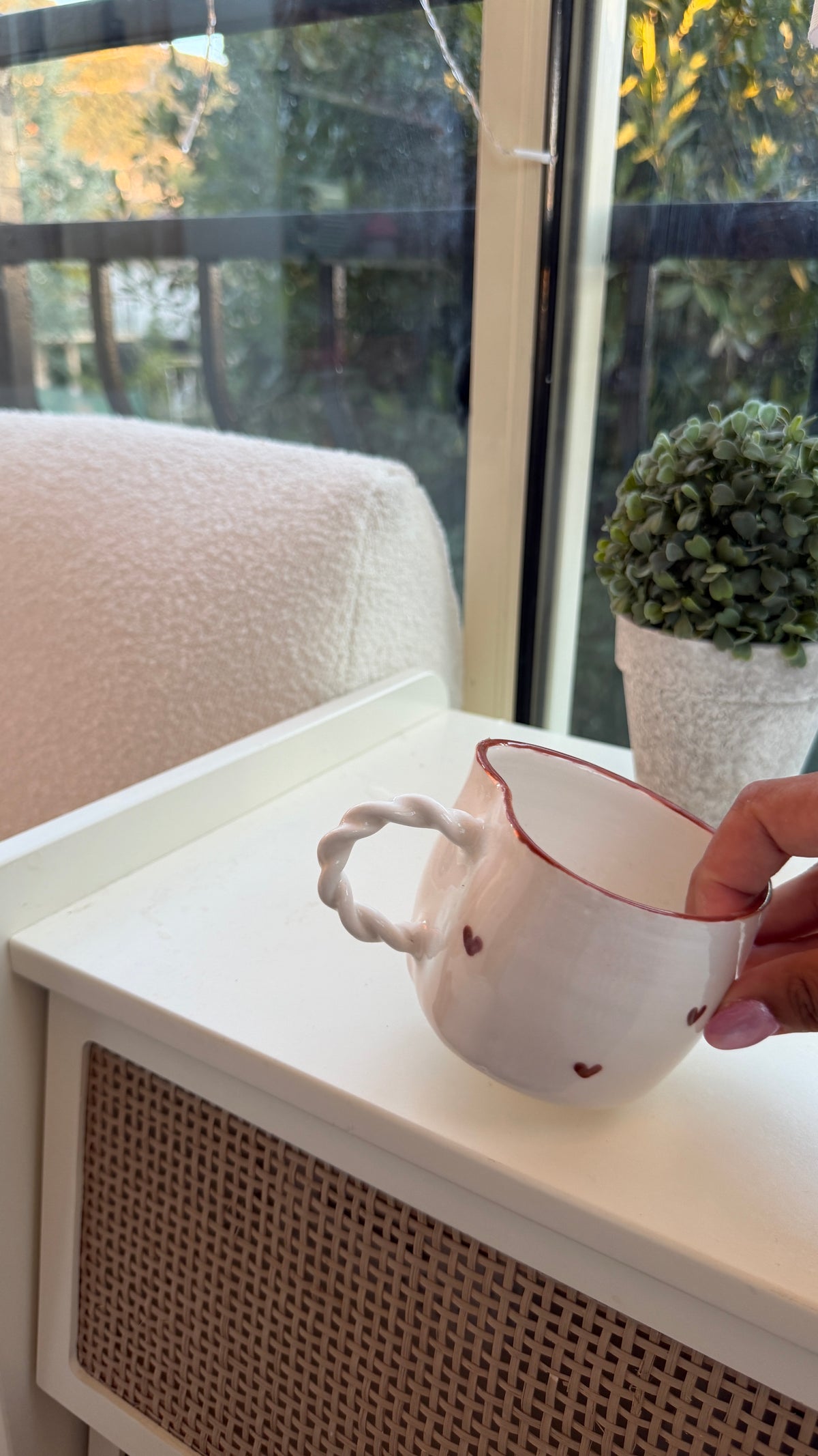 Imparfait / Tasse coeur marron