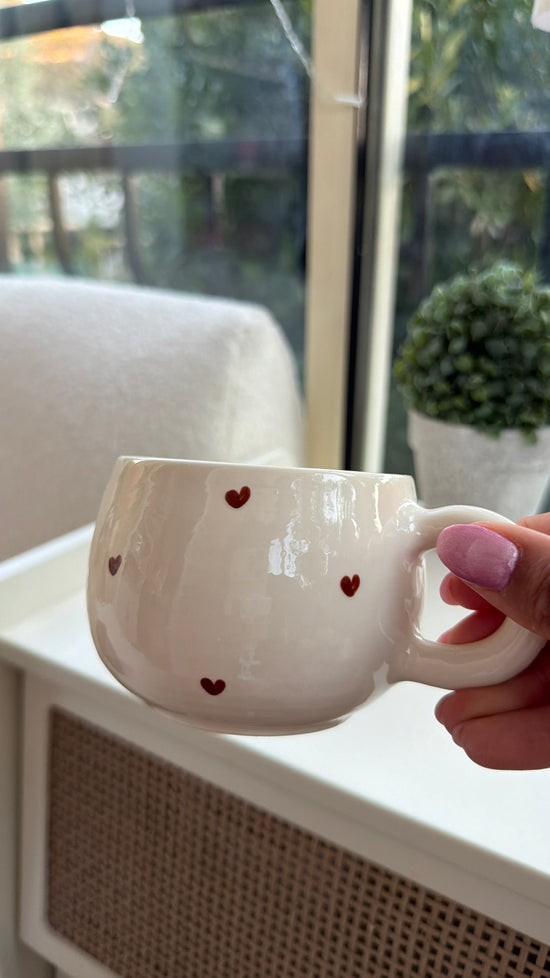 Imparfaits / Tasse coeur marrons