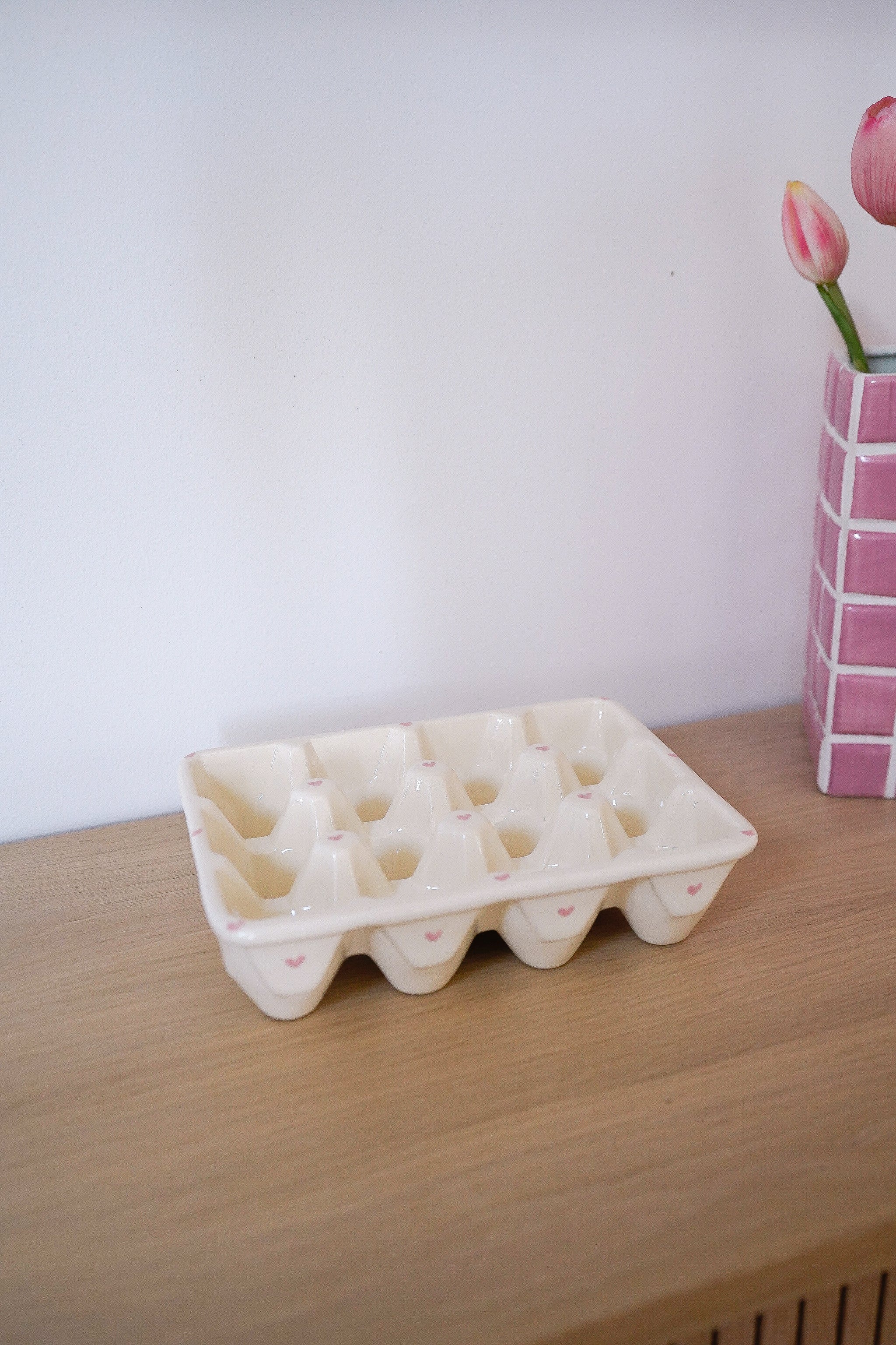 Porte-oeufs pink heart