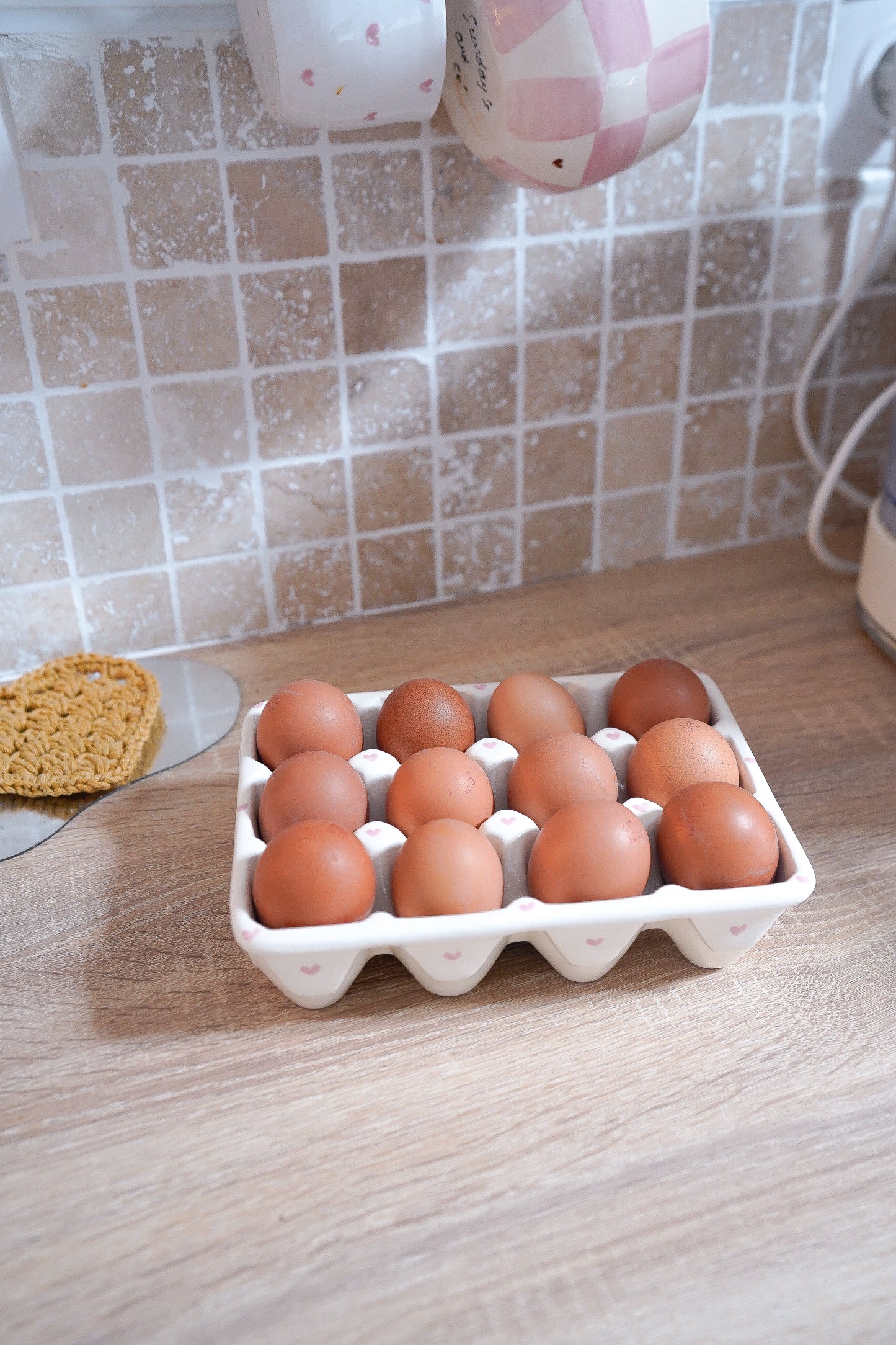 Porte-oeufs pink heart