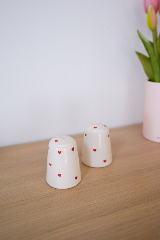 Salière et Poivrière red heart