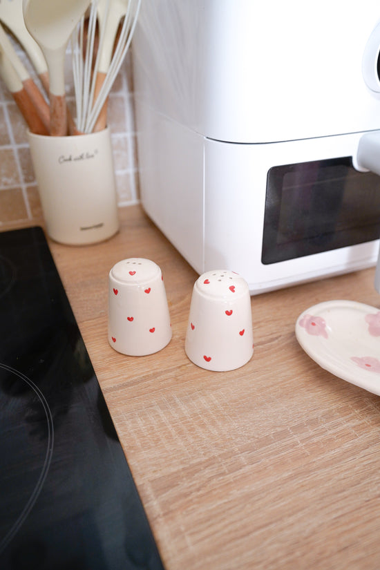 Salière et Poivrière red heart