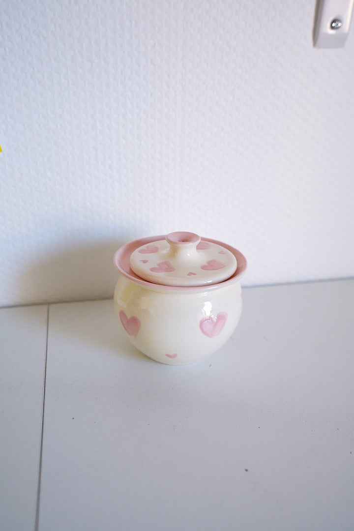Imparfait / Sucrier brown/pink heart