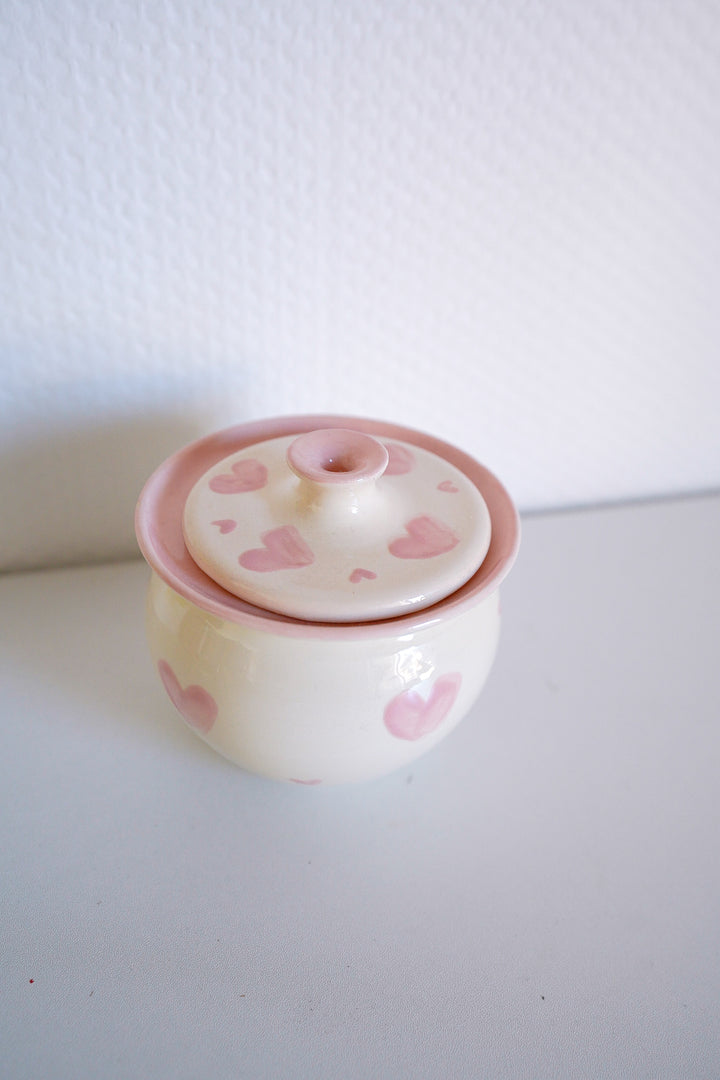 Imparfait / Sucrier brown/pink heart