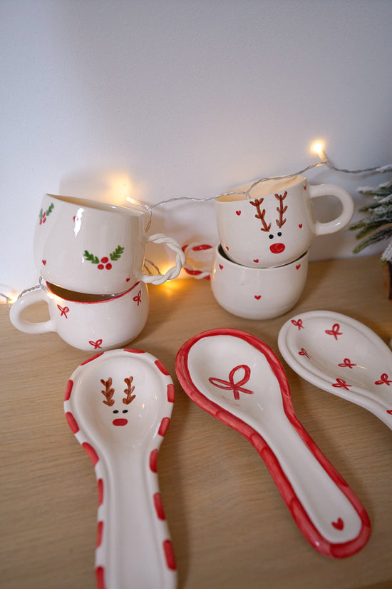 Repose-cuillère de Noël