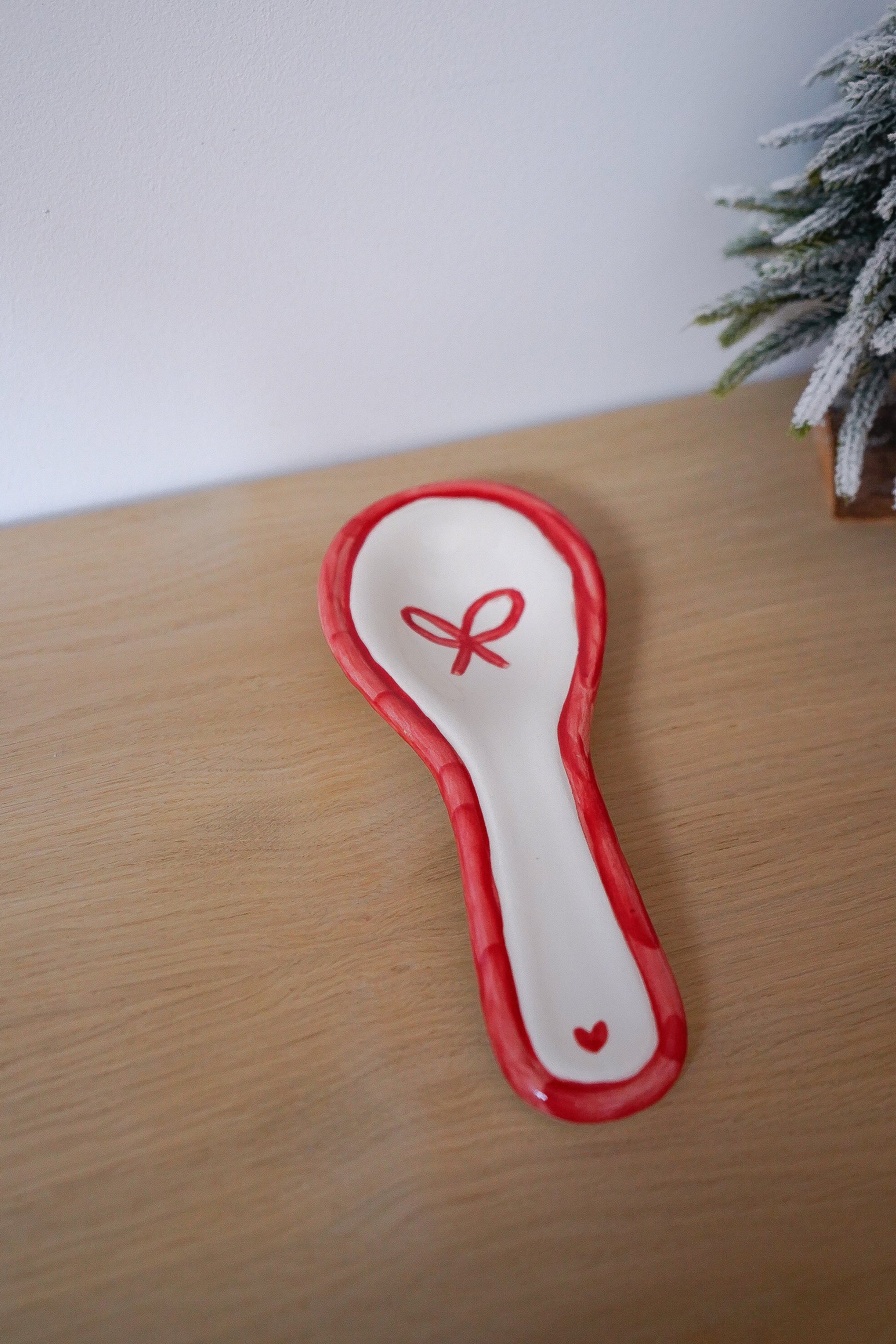 Repose-cuillère de Noël