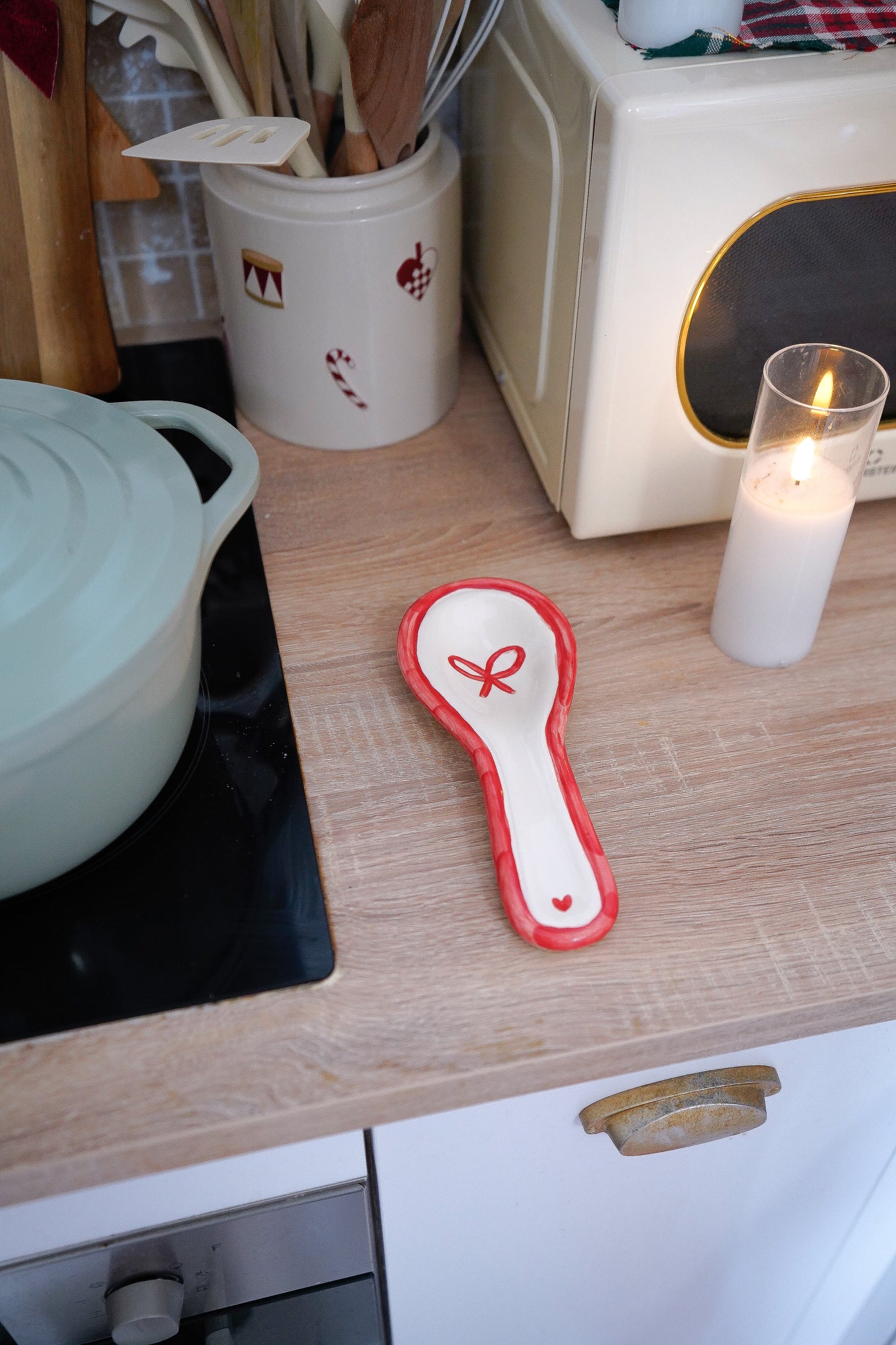 Repose-cuillère de Noël