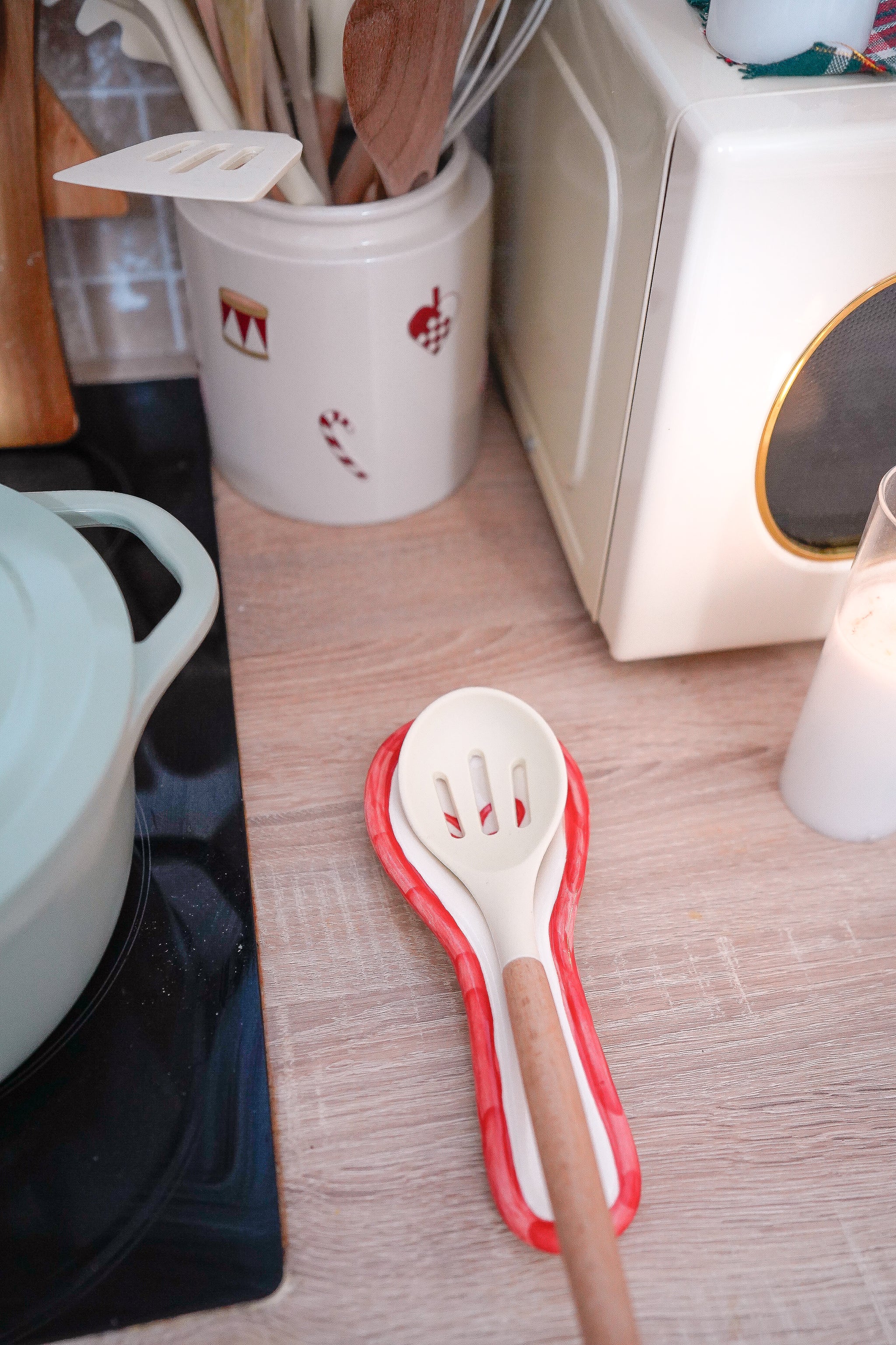 Repose-cuillère de Noël