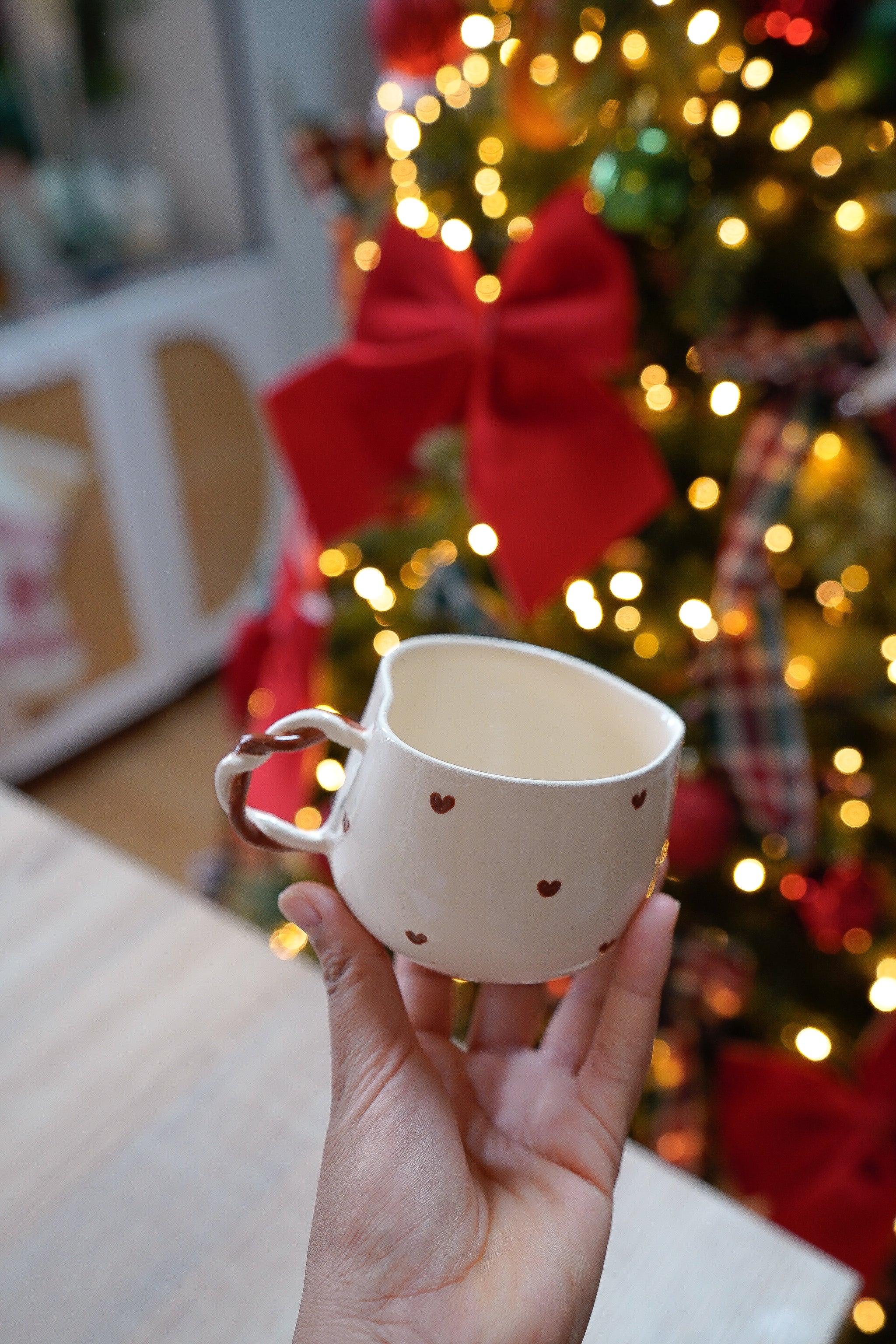 Tasse marron - Noël