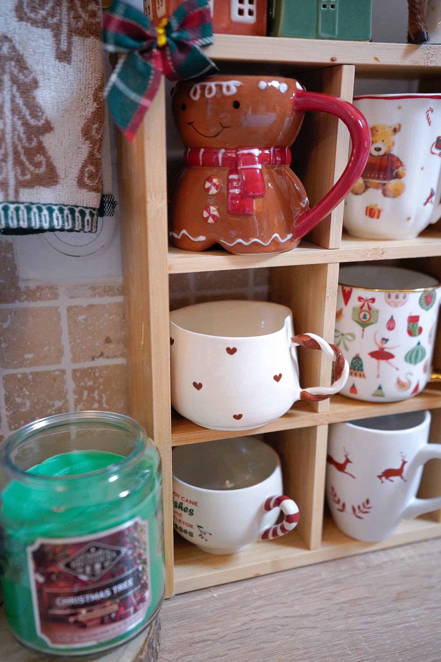 Tasse marron - Noël