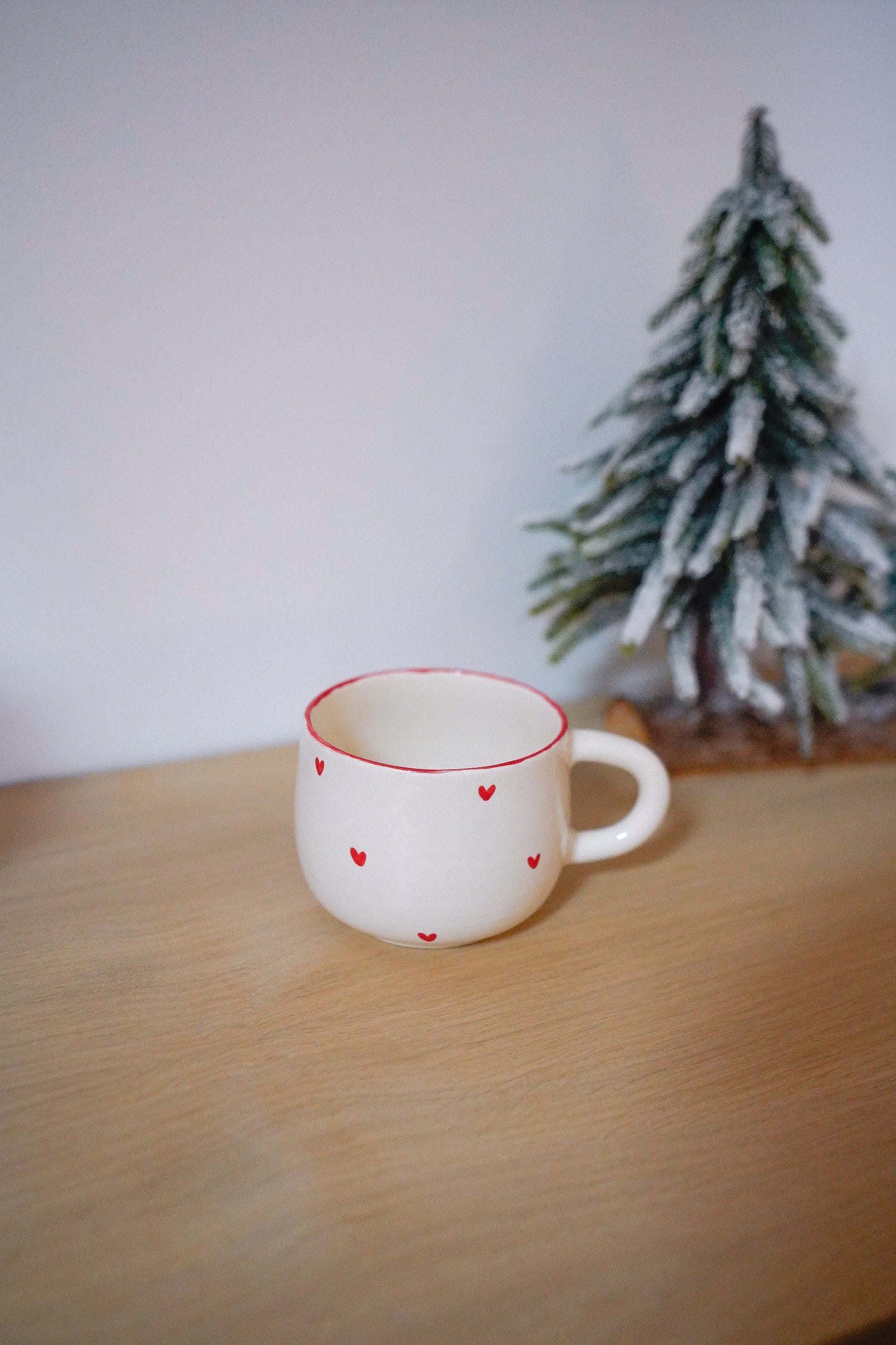 Tasse ronde Noël red heart