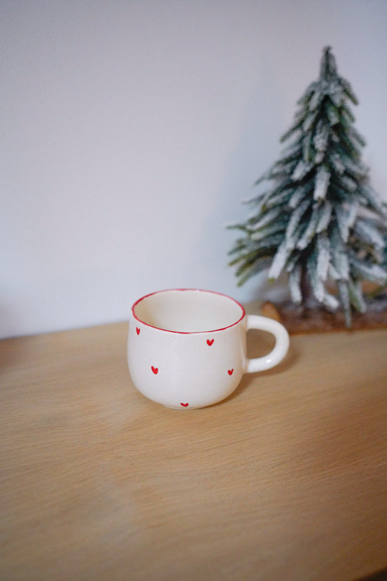 Tasse ronde Noël red heart
