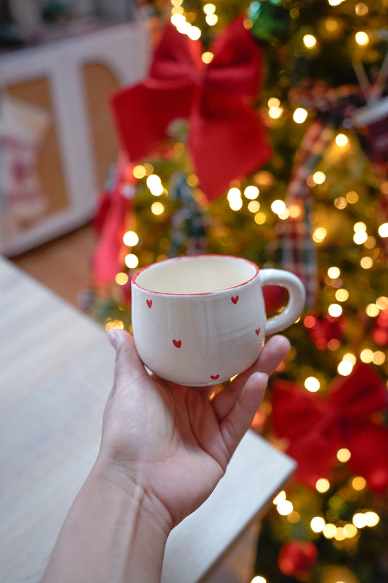Tasse ronde Noël red heart