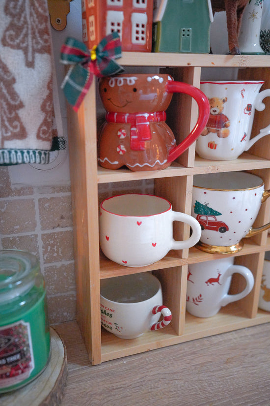 Tasse ronde Noël red heart